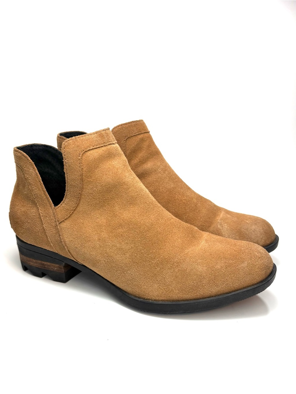 Sorel Tan Suede Chelsea Ankle Boots | 8.5